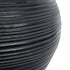 GloboStar® Artificial Garden BARRIO 20774 Επιδαπέδιο Πολυεστερικό Τσιμεντένιο Κασπώ Γλάστρα - Flower Pot Μαύρο Φ45 x Υ63cm - ledmania.gr