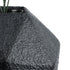 GloboStar® Artificial Garden CARNABY 20780 Επιδαπέδιο Πολυεστερικό Τσιμεντένιο Κασπώ Γλάστρα - Flower Pot Μαύρο Μ30 x Π30 x Υ30cm - ledmania.gr