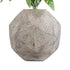 GloboStar® Artificial Garden BOROUGH 20781 Επιδαπέδιο Πολυεστερικό Τσιμεντένιο Κασπώ Γλάστρα - Flower Pot Λευκό - Μπεζ Μ38 x Π38 x Υ38cm - ledmania.gr