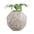 GloboStar® Artificial Garden BOROUGH 20781 Επιδαπέδιο Πολυεστερικό Τσιμεντένιο Κασπώ Γλάστρα - Flower Pot Λευκό - Μπεζ Μ38 x Π38 x Υ38cm - ledmania.gr
