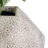 GloboStar® Artificial Garden BOROUGH 20781 Επιδαπέδιο Πολυεστερικό Τσιμεντένιο Κασπώ Γλάστρα - Flower Pot Λευκό - Μπεζ Μ38 x Π38 x Υ38cm - ledmania.gr