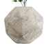 GloboStar® Artificial Garden BOROUGH 20782 Επιδαπέδιο Πολυεστερικό Τσιμεντένιο Κασπώ Γλάστρα - Flower Pot Λευκό - Μπεζ Μ30 x Π30 x Υ30cm - ledmania.gr