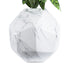 GloboStar® Artificial Garden BRIXTON 20783 Επιδαπέδιο Πολυεστερικό Τσιμεντένιο Κασπώ Γλάστρα - Flower Pot Λευκό Μ38 x Π38 x Υ38cm - ledmania.gr