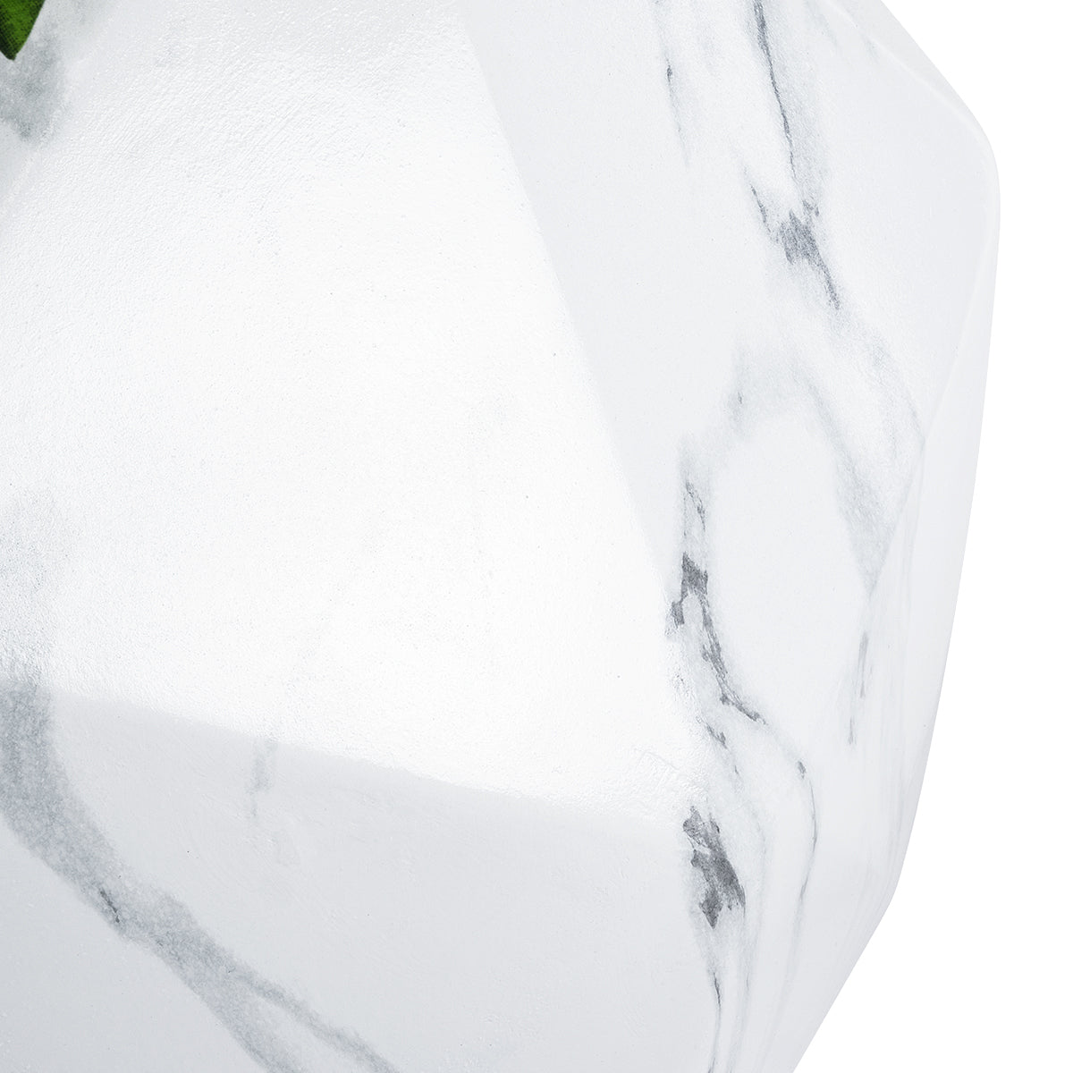 GloboStar® Artificial Garden BRIXTON 20783 Επιδαπέδιο Πολυεστερικό Τσιμεντένιο Κασπώ Γλάστρα - Flower Pot Λευκό Μ38 x Π38 x Υ38cm - ledmania.gr