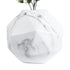 GloboStar® Artificial Garden BRIXTON 20784 Επιδαπέδιο Πολυεστερικό Τσιμεντένιο Κασπώ Γλάστρα - Flower Pot Λευκό Μ30 x Π30 x Υ30cm - ledmania.gr