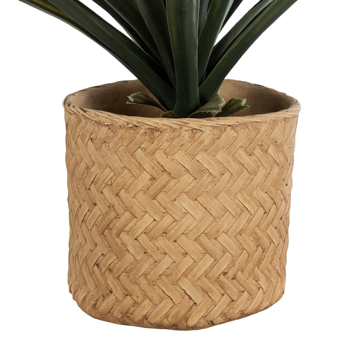 GloboStar® Artificial Garden MEDRANO 20799 ΣΕΤ 2 Διακοσμητικά Πολυεστερικά Τσιμεντένιά Κασπώ Γλάστρες - Flower Pots Μπεζ A:Φ25 x Υ23cm B:Φ25 x Υ23cm - ledmania.gr
