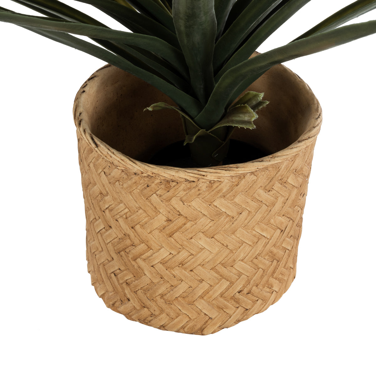 GloboStar® Artificial Garden MEDRANO 20799 ΣΕΤ 2 Διακοσμητικά Πολυεστερικά Τσιμεντένιά Κασπώ Γλάστρες - Flower Pots Μπεζ A:Φ25 x Υ23cm B:Φ25 x Υ23cm - ledmania.gr