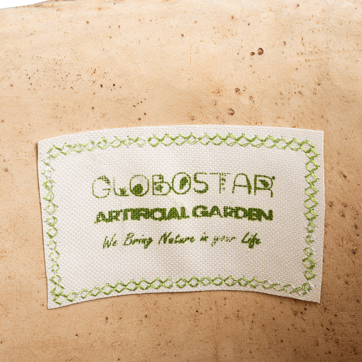GloboStar® Artificial Garden MEDRANO 20799 ΣΕΤ 2 Διακοσμητικά Πολυεστερικά Τσιμεντένιά Κασπώ Γλάστρες - Flower Pots Μπεζ A:Φ25 x Υ23cm B:Φ25 x Υ23cm - ledmania.gr