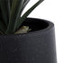 GloboStar® Artificial Garden MAYFAIR 20801 Διακοσμητικό Πολυεστερικό Τσιμεντένιο Κασπώ Γλάστρα - Flower Pot Μαύρο με Λευκές Λεπτομέριες Μ25 x Π27 x Υ30cm - ledmania.gr