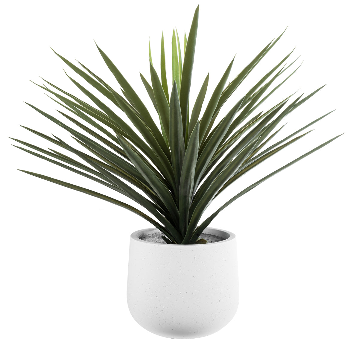 GloboStar® Artificial Garden CHELSEA 20802 Διακοσμητικό Πολυεστερικό Τσιμεντένιο Κασπώ Γλάστρα - Flower Pot Λευκό με Μαύρες Λεπτομέριες Μ25 x Π27 x Υ30cm - ledmania.gr