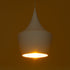 GloboStar® SHANGHAI WHITE 01026-A Μοντέρνο Κρεμαστό Φωτιστικό Οροφής Μονόφωτο 1 x E27 Λευκό Μεταλλικό Καμπάνα Φ25 x Υ30cm - ledmania.gr