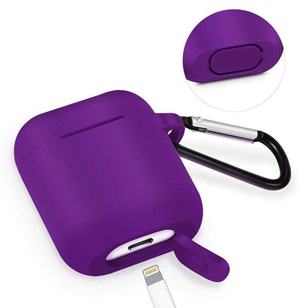 SILICONE CASE FOR AIRPODS TYPE 1 VIOLET - ledmania.gr