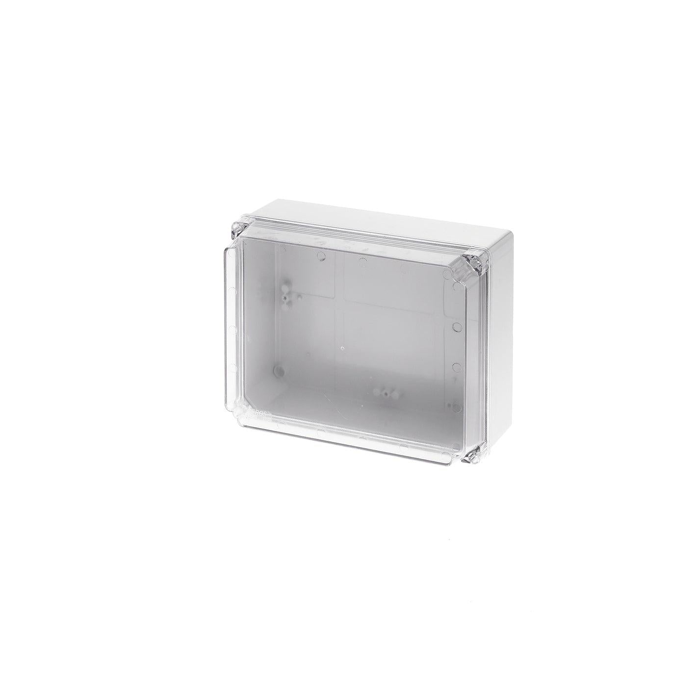 240X190X120 SURF BOX TRANSARENT LID IP65 - ledmania.gr