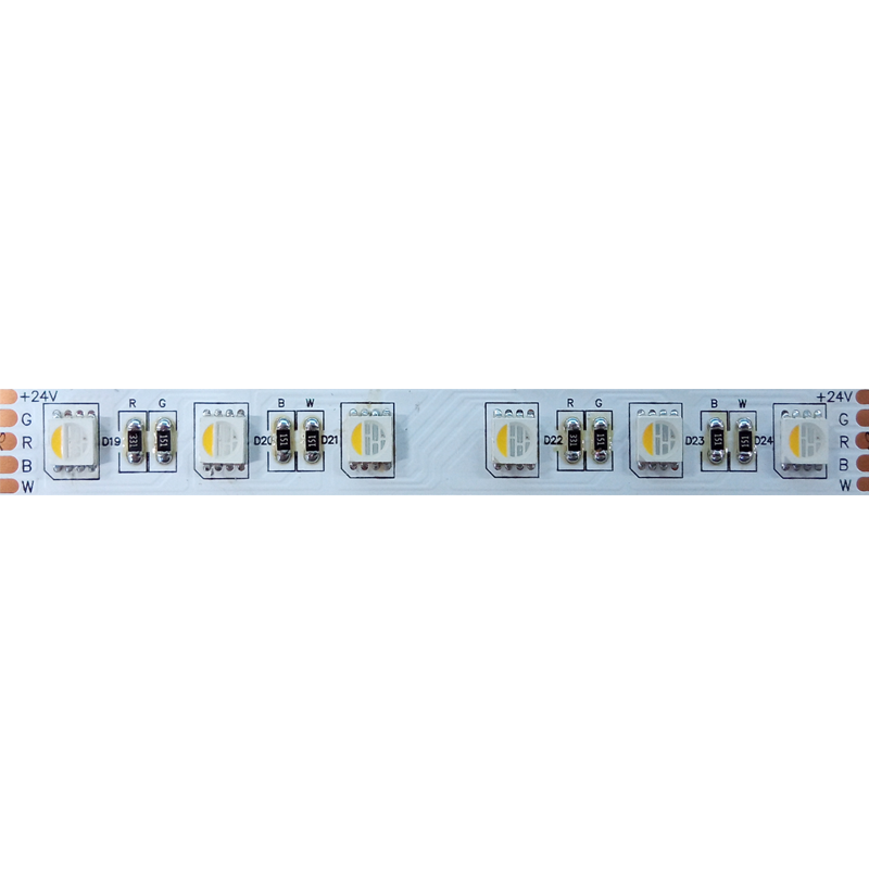LED STRIP 5M 17W/M 24V DC IP20 RGBW-2700K 12mm-(Τιμή μέτρου)
