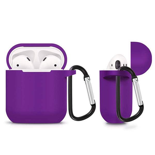 SILICONE CASE FOR AIRPODS TYPE 1 VIOLET - ledmania.gr