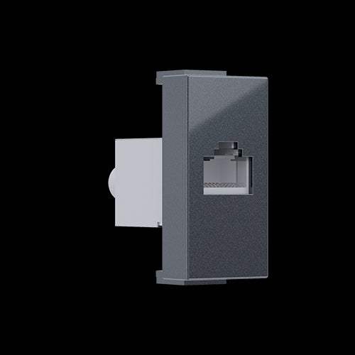 ^ MODYS ΠΡΙΖΑ ΔΙΚΤΥΟΥ ΑΝΘΡΑΚΙ  1 ΣΤ. RJ45 CAT.6A ΜΕ ΘΩΡΑΚΙΣΗ IP20 - ledmania.gr