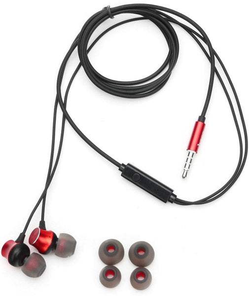 HOCO EARPHONES PROPER SOUND WITH MIC M51 RED - ledmania.gr
