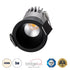 GloboStar® MICRO-S 60238 Χωνευτό LED Spot Downlight TrimLess Φ4cm 5W 650lm 38° AC 220-240V IP20 Φ4 x Υ5.9cm - Στρόγγυλο - Μαύρο - Φυσικό Λευκό 4500K - Bridgelux COB - 5 Years Warranty - ledmania.gr