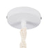 36215 SHAQRA Κρεμαστό Φωτιστικό Οροφής Ανάρτηση Boho - Μακραμέ Πλεκτό Χειροποίητο με Λευκό Ντουί E27 για Τοποθέτηση Καπέλων Φωτιστικών Μονόφωτο Μπεζ Υφασμάτινο με Σχοινί