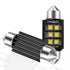 41mm Canbus Led Λάμπας Πλαφονιέρας Αυτοκινήτου Festoon Θερμό Λευκό DC 12V C10W C5W Festoon τεμ.1 - ledmania.gr