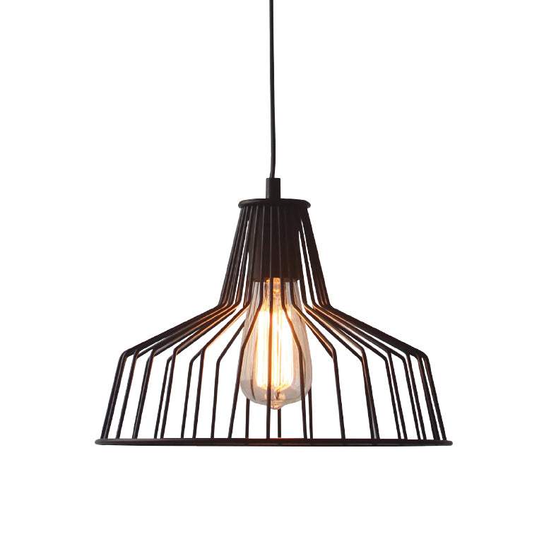 ΚΡΕΜΑΣΤΗ ΚΑΜΠΑΝΑ ΜΑΥΡΗ 1 Χ Ε27 Φ30CM - ledmania.gr