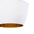 GloboStar® SHANGHAI WHITE 01026-A Μοντέρνο Κρεμαστό Φωτιστικό Οροφής Μονόφωτο 1 x E27 Λευκό Μεταλλικό Καμπάνα Φ25 x Υ30cm - ledmania.gr