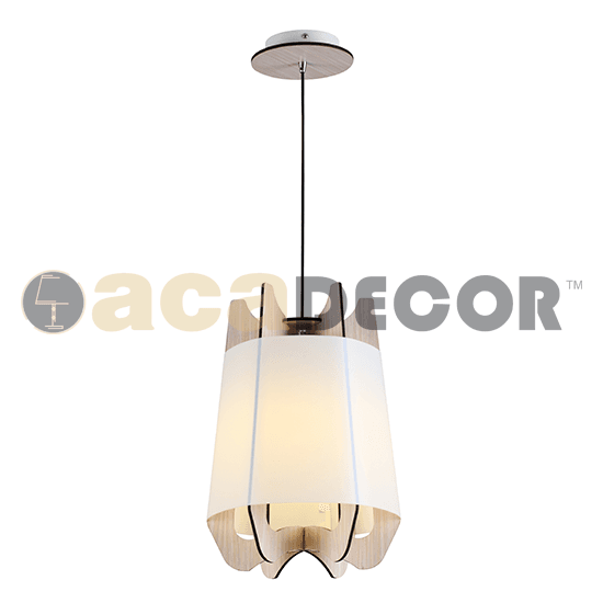 KREM Φ/Σ 1ΧE27 ΛΕΥΚ ΠΛΑΣ+ΑΠΟΧΡ.ΑΝΟΙΧ ΞΥΛ MDF Φ35ΧΗ120CM - ledmania.gr