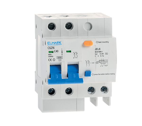 ΣΥΝΔΥΑΣΜΟΣ ΡΕΛΕ ΔΙΑΡΡΟΗΣ JEL6 C16 2P 16A/30MA - ledmania.gr