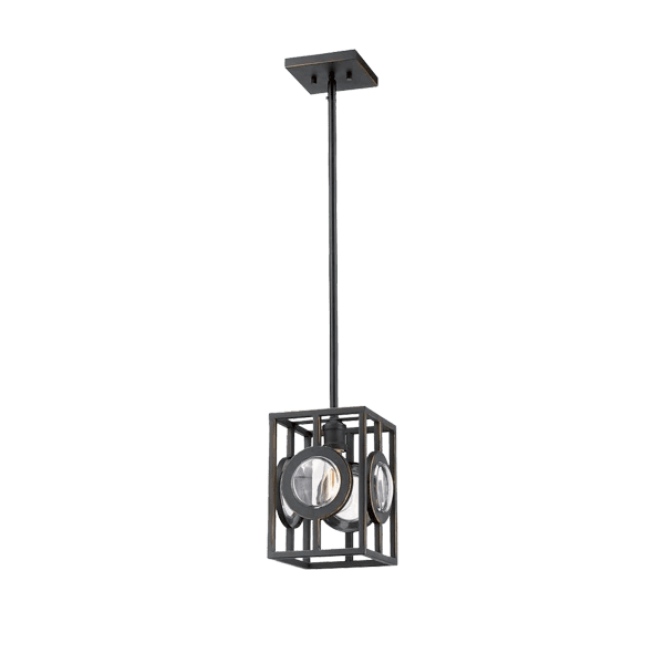 LUTON PENDANT 1xE14 BLACK - ledmania.gr