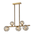 OLENA CHANDELIER 5xG9 HORIZONTAL GOLD - ledmania.gr