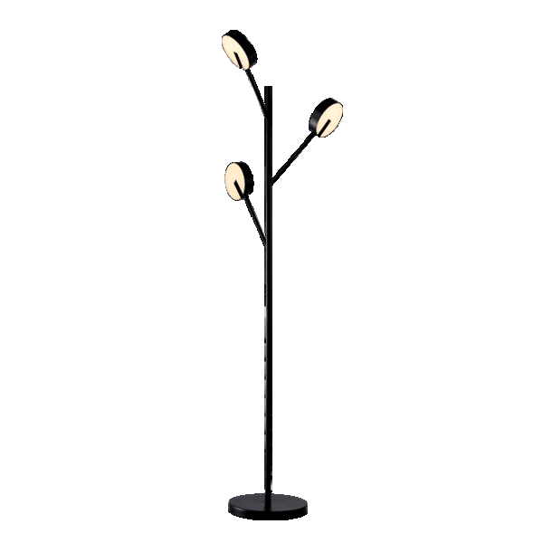 SENSO LED FLOOR LAMP 25W 3000K MATTE BLACK - ledmania.gr