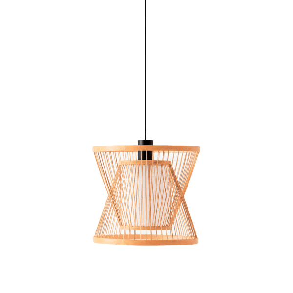 SIMONA PENDANT 1xE27 WOOD - ledmania.gr