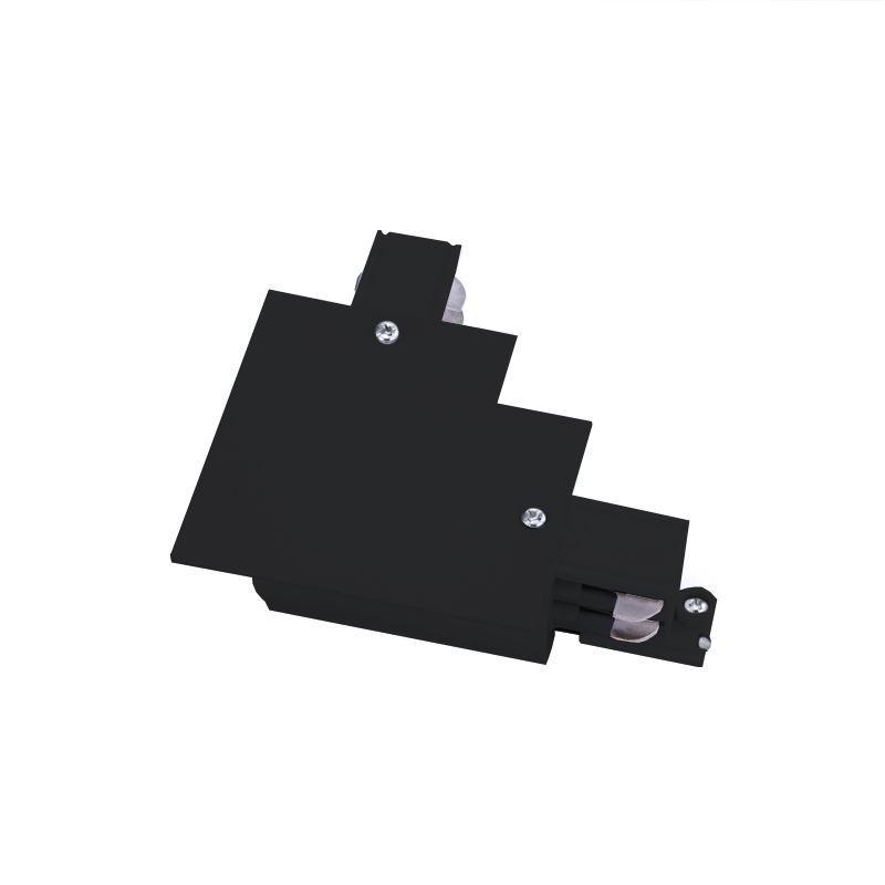 BLACK 90º CONNECTOR FOR 4 WIRE RECESSED