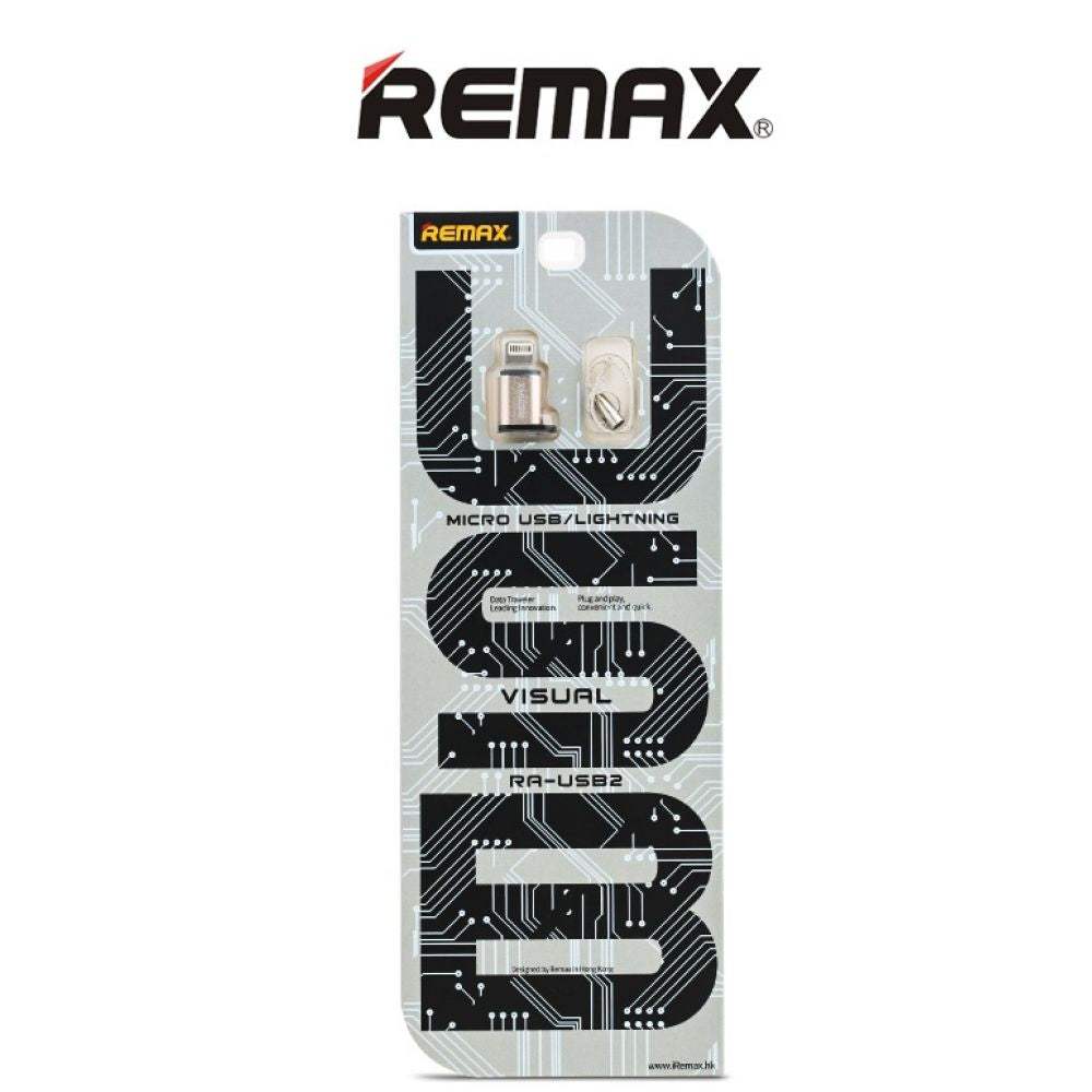 Remax RA-USB2 /Αντάπτορας Micro USB to Lightning, Silver - ledmania.gr