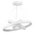 GloboStar® NEMESIS TRIO 61168-DECO Κρεμαστό Φωτιστικό Δαχτυλίδι-Κύκλος LED CCT 100W 12123lm 360° AC 220-240V - Εναλλαγή Φωτισμού μέσω Τηλεχειριστηρίου All In One Ψυχρό 6000k+Φυσικό 4500k+Θερμό 2700k Dimmable Φ25+40+60cm - Λευκό - 3 Years Warranty - ledmania.gr
