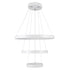 GloboStar® NEMESIS TRIO 61168-DECO Κρεμαστό Φωτιστικό Δαχτυλίδι-Κύκλος LED CCT 100W 12123lm 360° AC 220-240V - Εναλλαγή Φωτισμού μέσω Τηλεχειριστηρίου All In One Ψυχρό 6000k+Φυσικό 4500k+Θερμό 2700k Dimmable Φ25+40+60cm - Λευκό - 3 Years Warranty - ledmania.gr