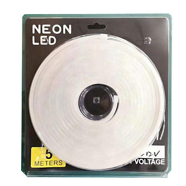 5 μετρα Neon Flex 22-24lm/led ταινια Led 6*12mm-12vDc Ψυχρο Λευκο 6000Κ - ledmania.gr