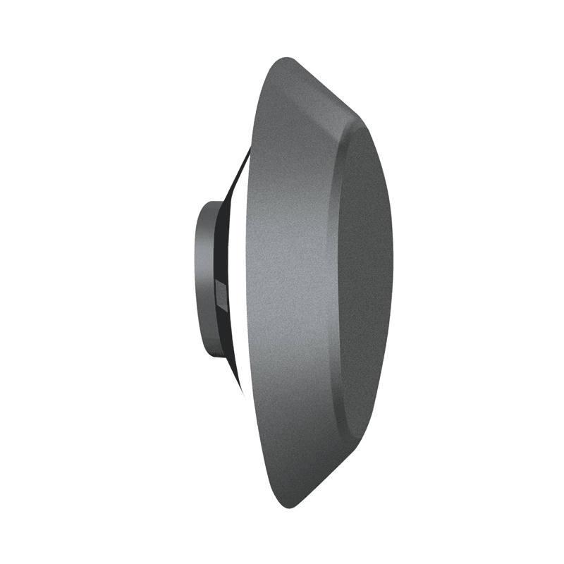 ^LED SMD WALL LUMINAIRE 7W 520LM 330° 230V AC 3.000K DARK GREY CRI80 IP54 30.000HRS - ledmania.gr