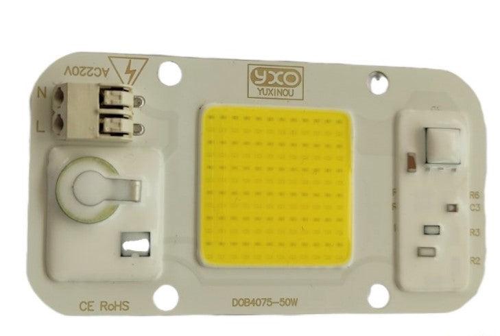 LED Αναπτυξης Φυτων-Dimmable-DIY-50W-6000lm-Smart IC LED Bridgelux DOB Chip AC 220V Ψυχρο Λευκο-6000K-τεμ1 - ledmania.gr