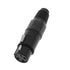 Θηλυκό Βύσμα XLR Female 3 PIN CANNON DMX High Quality Μαύρο GloboStar 51189 - ledmania.gr