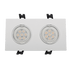 LED ΣΠΟΤ ΠΛΑΣΤΙΚΟ ΟΡΘΟΓΩΝΙΟ HIGH POWER 2X6W 2700-3000K ΛΕΥΚΟ - ledmania.gr
