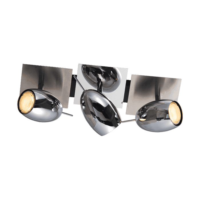 STELLAR ARCHAR ΣΠΟΤ LED GU10 3X5.5W ΧΡΩΜΙΟ - ledmania.gr
