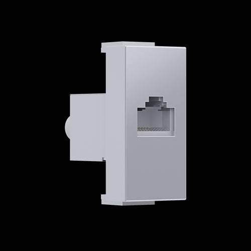 ^ MODYS ΠΡΙΖΑ ΔΙΚΤΥΟΥ ΑΣΗΜΙ 1 ΣΤ. RJ45 CAT.6 ΜΕ ΘΩΡΑΚΙΣΗ IP20 - ledmania.gr