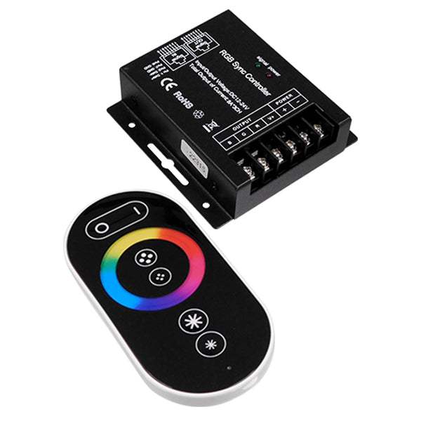 Ασύρματος LED RGB Controller με Χειριστήριο Αφής 2.4G RF SYNC 12V (288w) - 24V (576w) DC  04063 - ledmania.gr