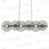 ^ΚΡΕΜΑΣΤΟ Φ/Σ 6ΧΕ27 ΜΑΥΡΟ ΜΕΤΑΛΛΙΚΟ 103Χ35ΧΗ119CM - ledmania.gr