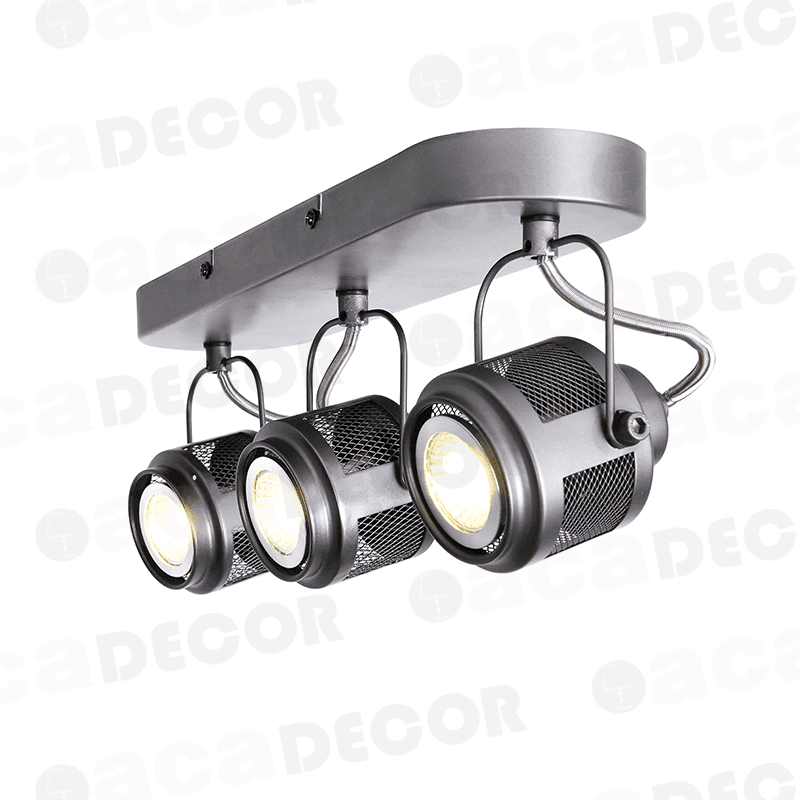 ^ΕΠΙΤΟΙΧΙΟ Φ/Σ 3ΧGU10 ΓΚΡΙ ΜΕΤΑΛΛΙΚΟ 43Χ10Χ16CM - ledmania.gr
