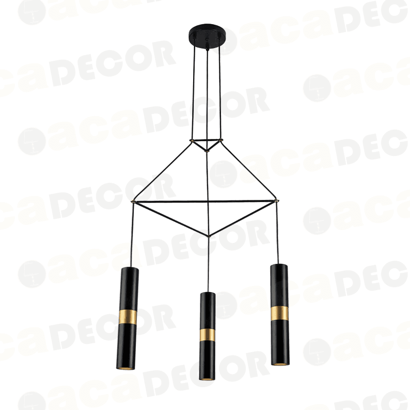 ^ΚΡΕΜΑΣΤΟ Φ/Σ 3XGU10 ΜΑΥΡΟ ΜΕΤΑΛΛΙΚΟ 56X49XH150CM - ledmania.gr