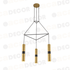 ^ΚΡΕΜΑΣΤΟ Φ/Σ 3XGU10 ΟΡΕΙΧΑΛΚΟ ΜΕΤΑΛΛΙΚΟ 56X49XH150CM - ledmania.gr