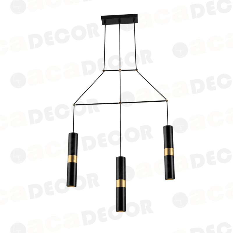 ^ΚΡΕΜΑΣΤΟ Φ/Σ 3XGU10 ΜΑΥΡΟ ΜΕΤΑΛΛΙΚΟ 66X8XH150CM - ledmania.gr