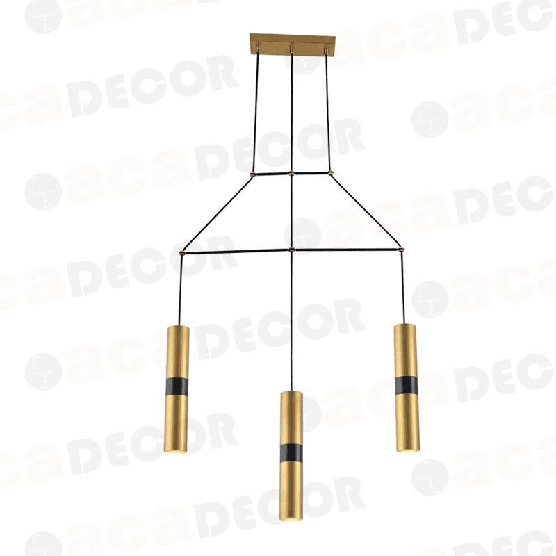 ^ΚΡΕΜΑΣΤΟ Φ/Σ 3XGU10 ΟΡΕΙΧΑΛΚΟ ΜΕΤΑΛΛΙΚΟ 66X8XH150CM - ledmania.gr